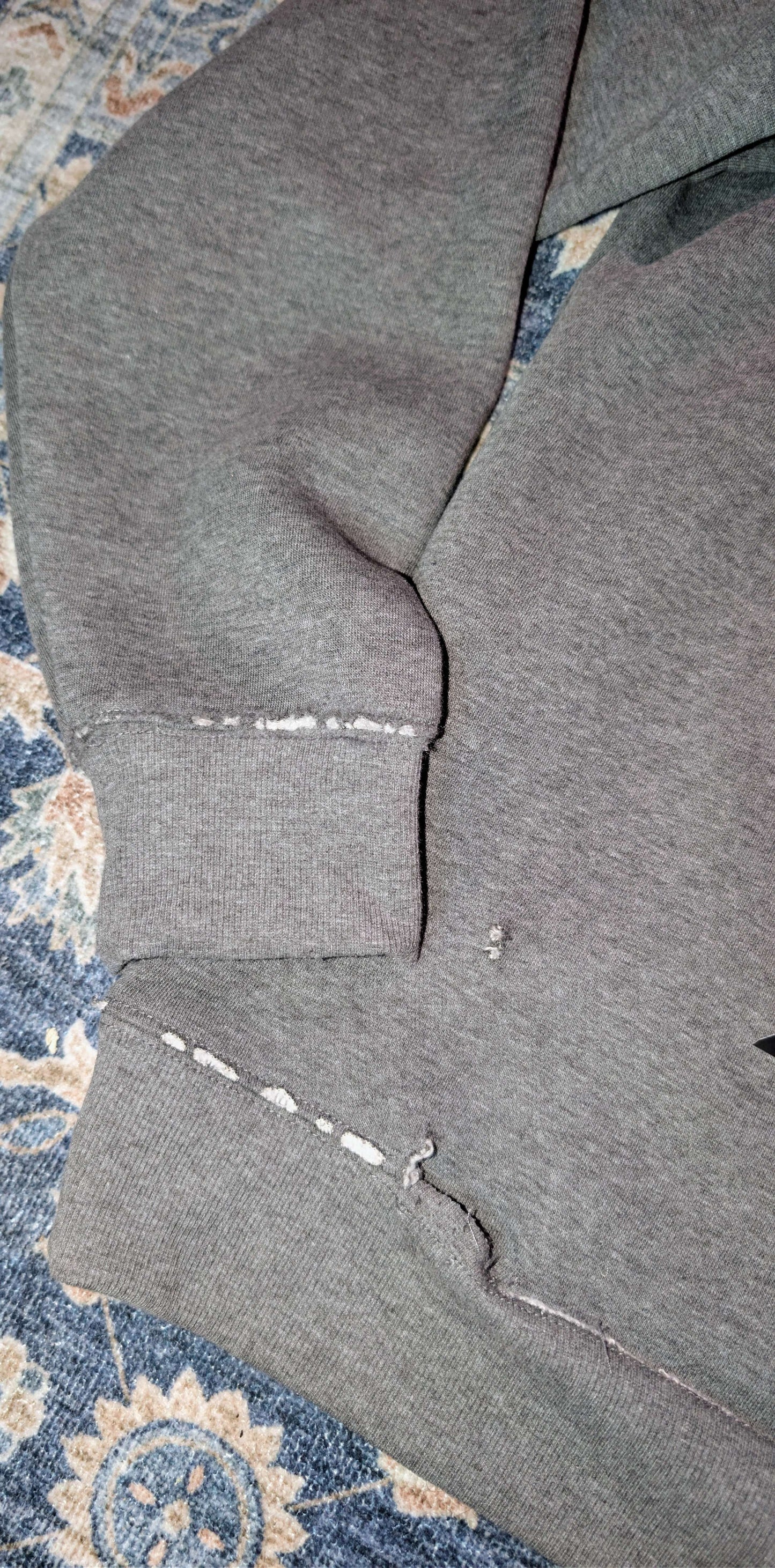 The "BMS-001 (NOT)ZZ Prototype" Heavyweight Distressed Hoodie (XL)