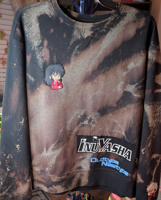 The "Iron-Reaver" Custom Acid-Wash Crewneck (XL)