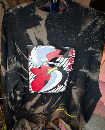 The "Iron-Reaver" Custom Acid-Wash Crewneck (XL)