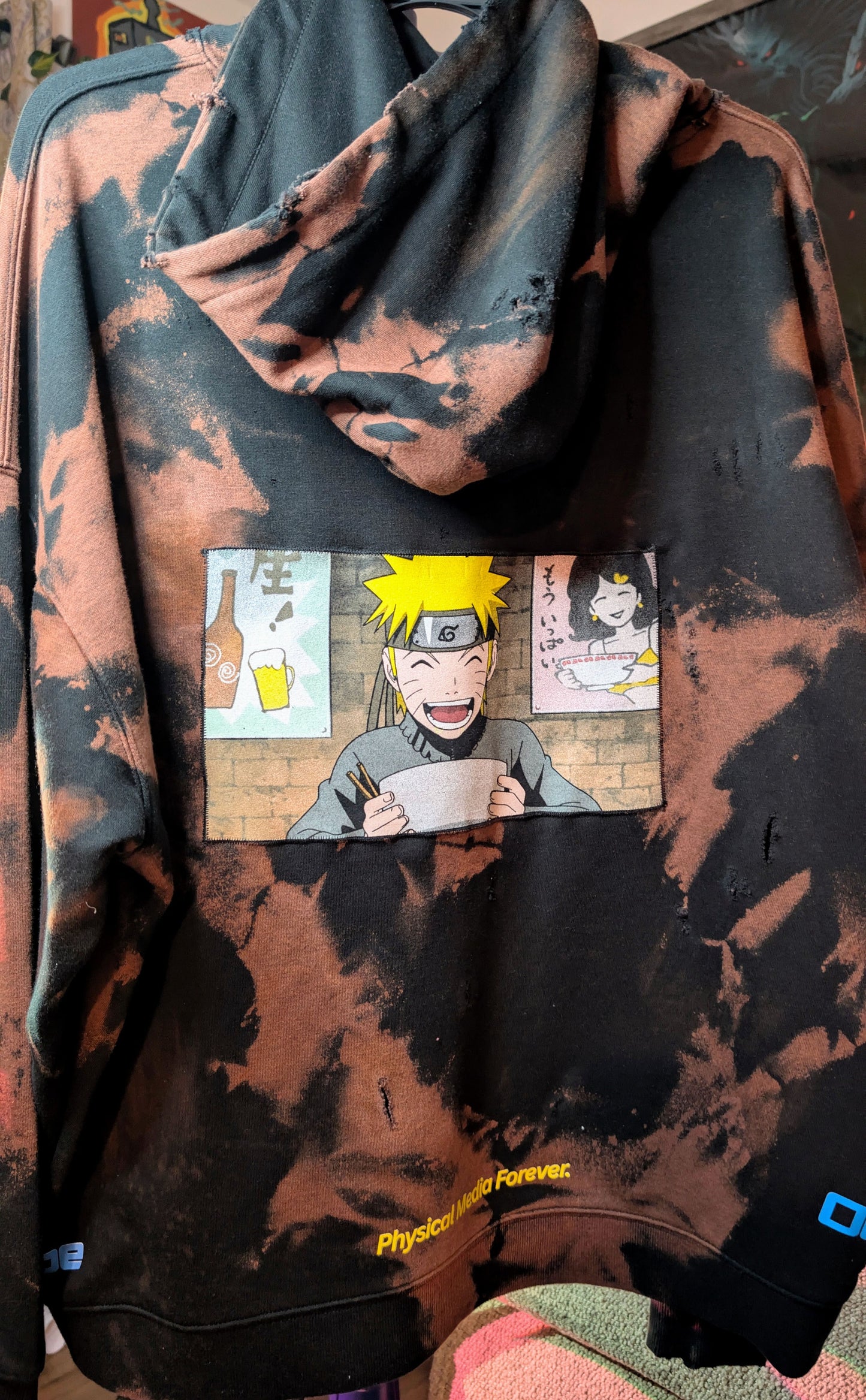 The "Will of Fire" Heavy Distressed Acid-Wash Hoodie (3X)