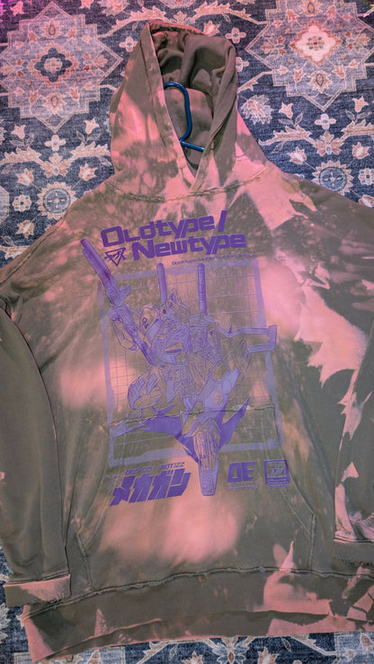 The "Proto-Type" Acid-Wash Heavyweight Hoodie (2XL)