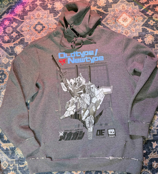 The "BMS-001 (NOT)ZZ Prototype" Heavyweight Distressed Hoodie (XL)