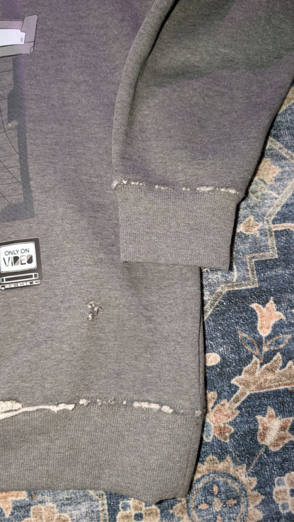 The "BMS-001 (NOT)ZZ Prototype" Heavyweight Distressed Hoodie (XL)