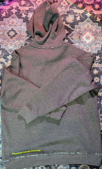 The "BMS-001 (NOT)ZZ Prototype" Heavyweight Distressed Hoodie (XL)