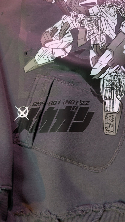 The "Black-Ops" BMS-001 (NOT)ZZ Heavy Distressed Hoodie (2XL)