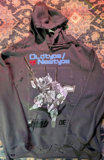 The "Black-Ops" BMS-001 (NOT)ZZ Heavy Distressed Hoodie (2XL)