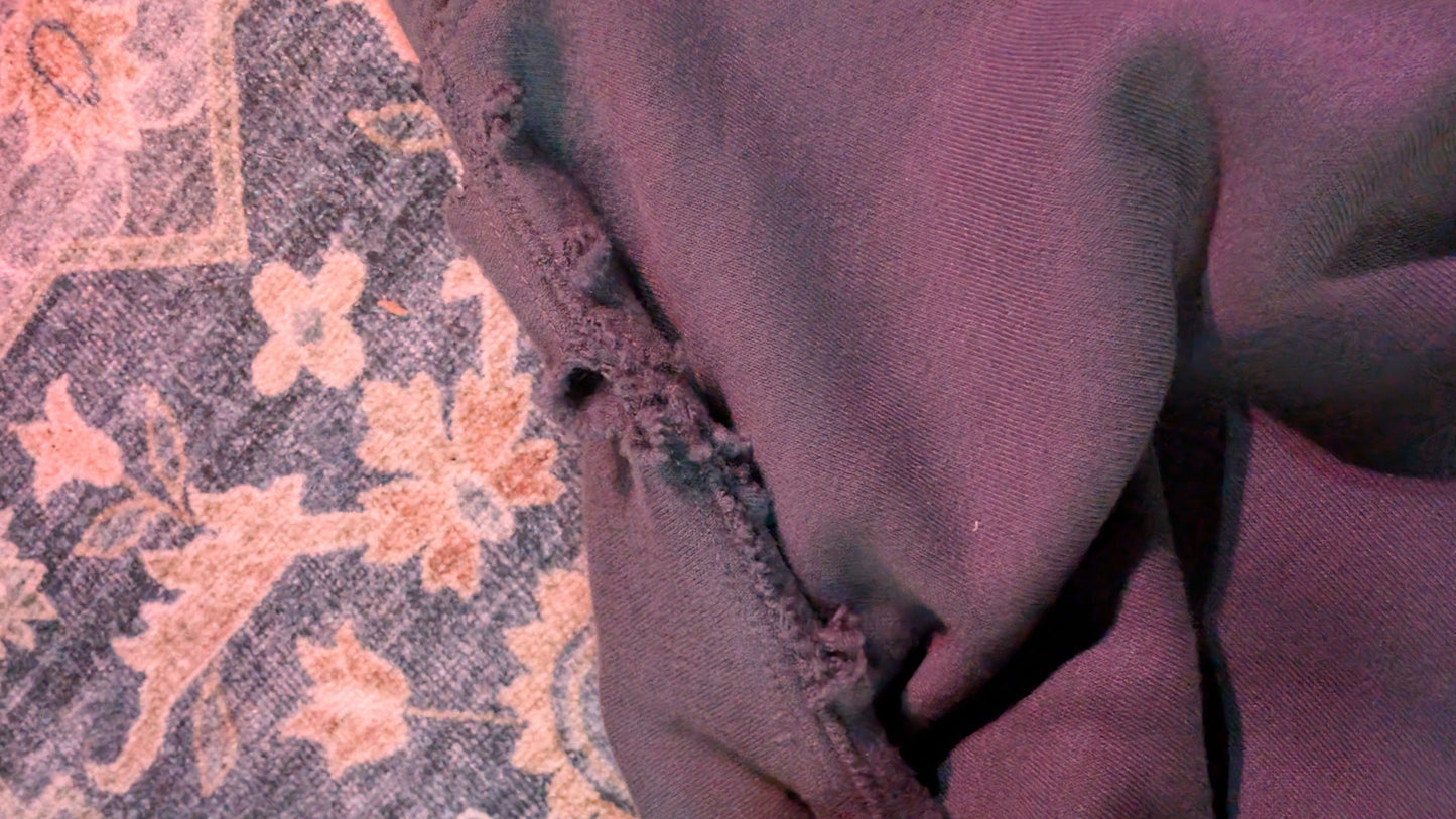 The "Black-Ops" BMS-001 (NOT)ZZ Heavy Distressed Hoodie (2XL)