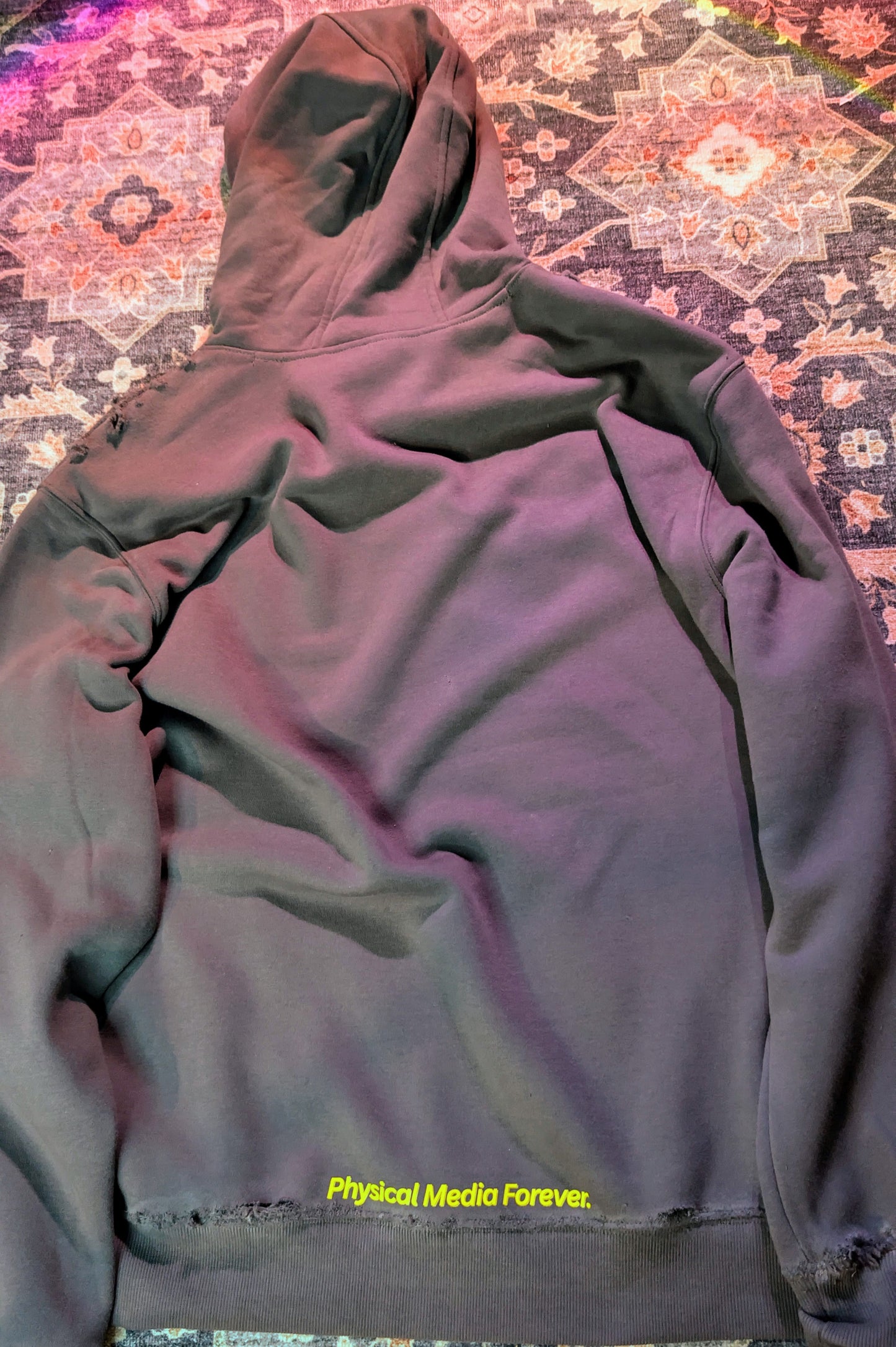 The "Black-Ops" BMS-001 (NOT)ZZ Heavy Distressed Hoodie (2XL)