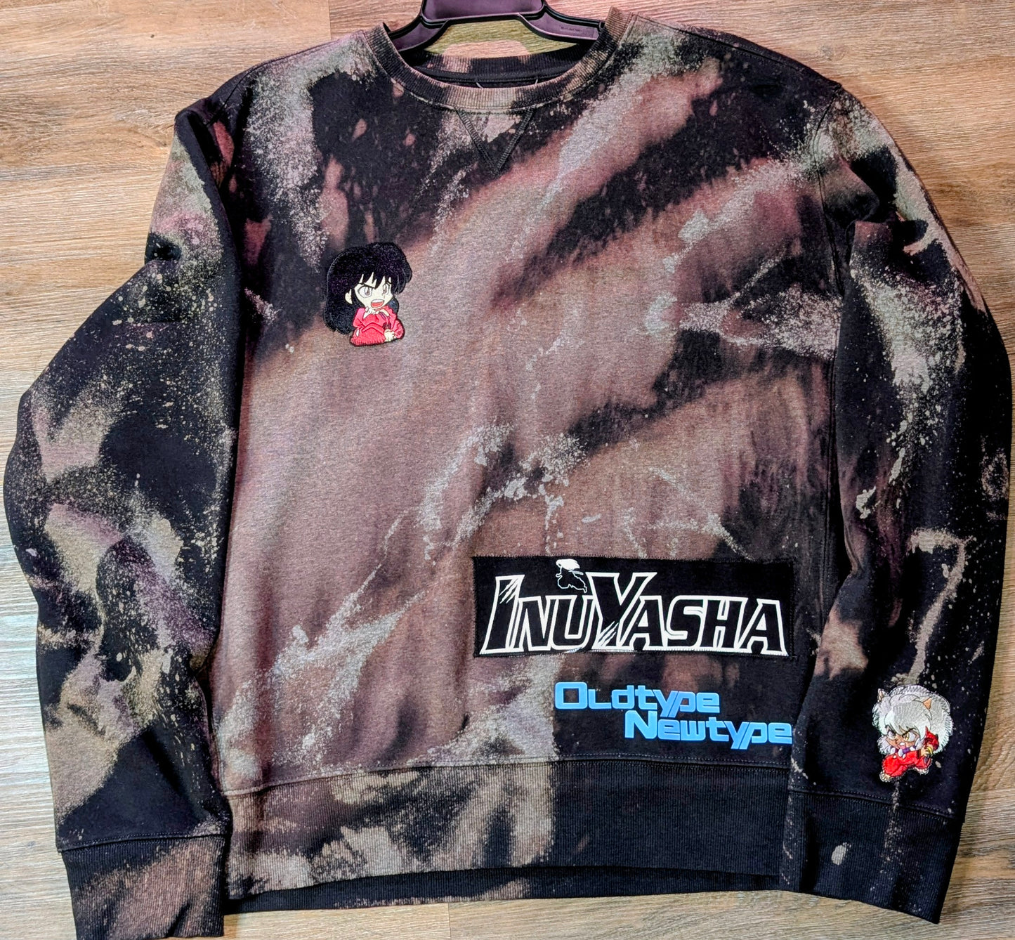 The "Iron-Reaver" Custom Acid-Wash Crewneck (XL)